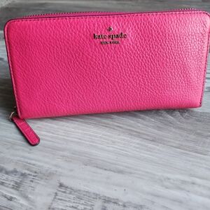 Kate Spade WLRU5833 Leather Wallet Women’s Designer Purse Authentic-Pink